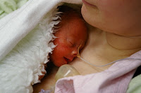 Kenguruzás a gyakorlatban- segít a babák anyagcseréjének beállításában is.